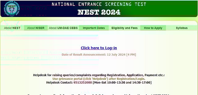NEST 2024 Result Declared: Steps To Check Your Points And Other Details Inside